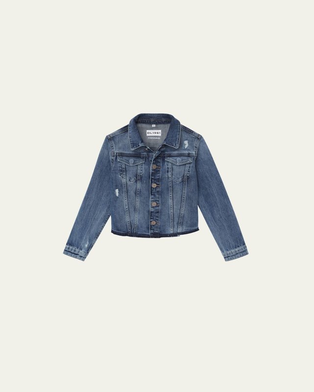 Girl's Manning Denim Jacket, Size 4-6X